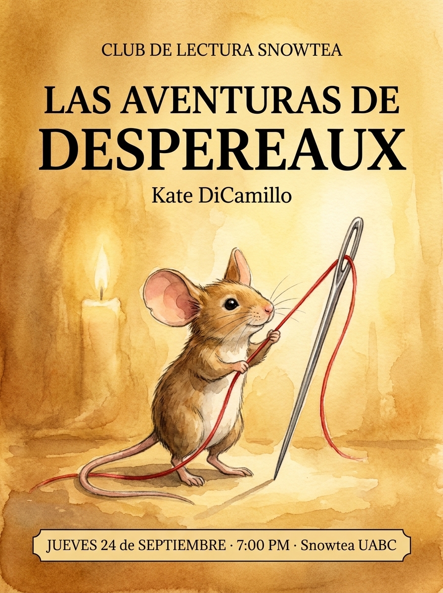 Club de Lectura Snowtea - Las aventuras de Despereaux de Kate DiCamillo