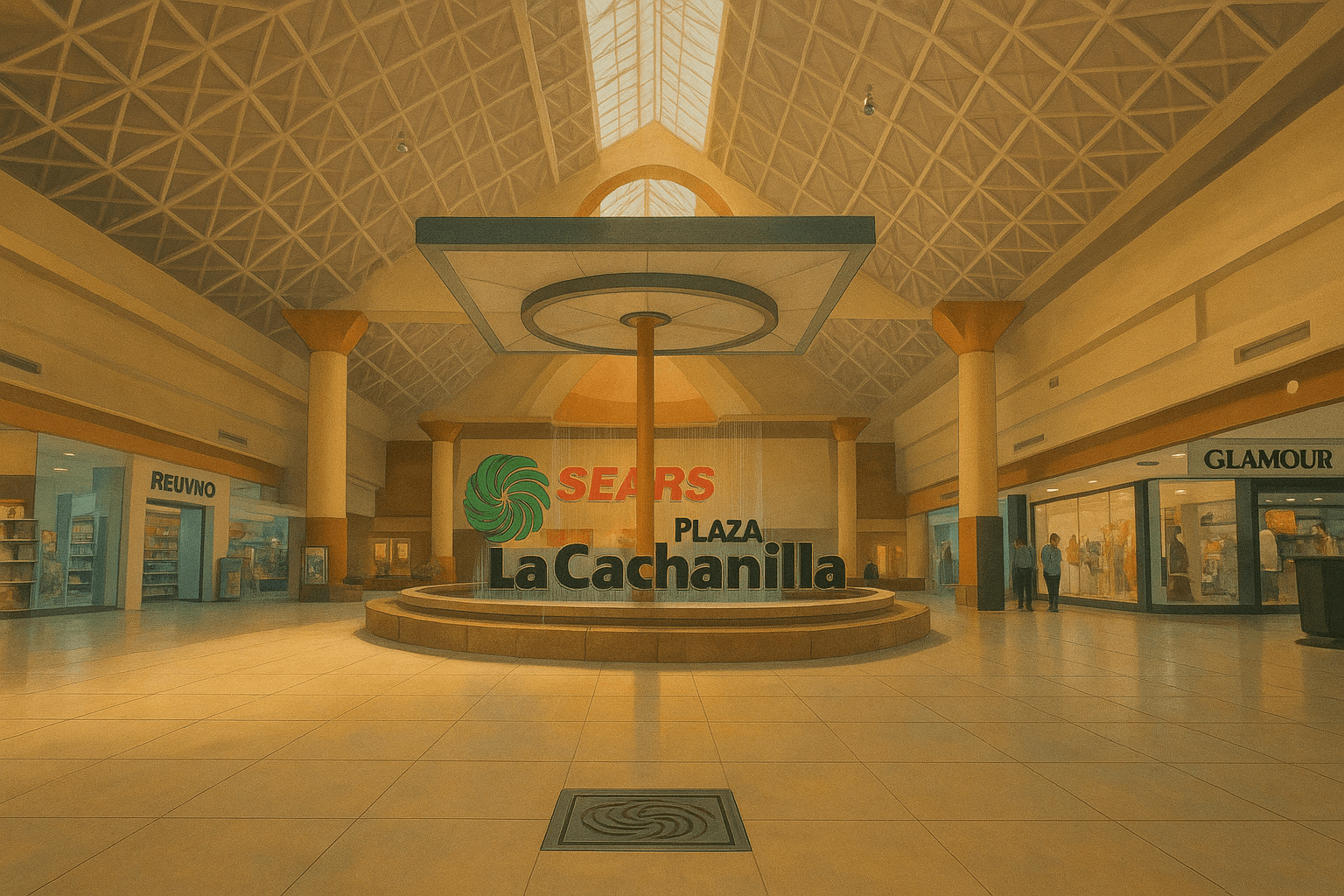 Plaza La Cachanilla - El Pionero desde 1989 - Centro Histórico Interior de Plaza La Cachanilla en Mexicali - Centro comercial histórico desde 1989