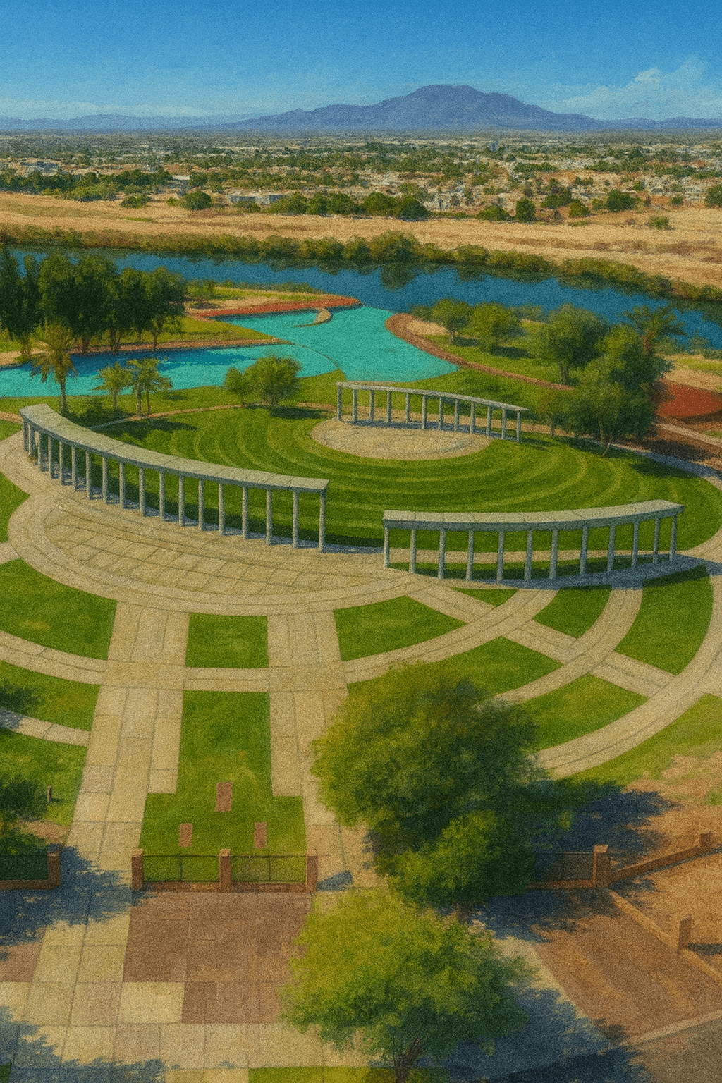 Eco Parque Laguna México - El pulmón verde más grande de Mexicali desde 2023 Vista de Eco Parque Laguna México en Mexicali - Parque destacado