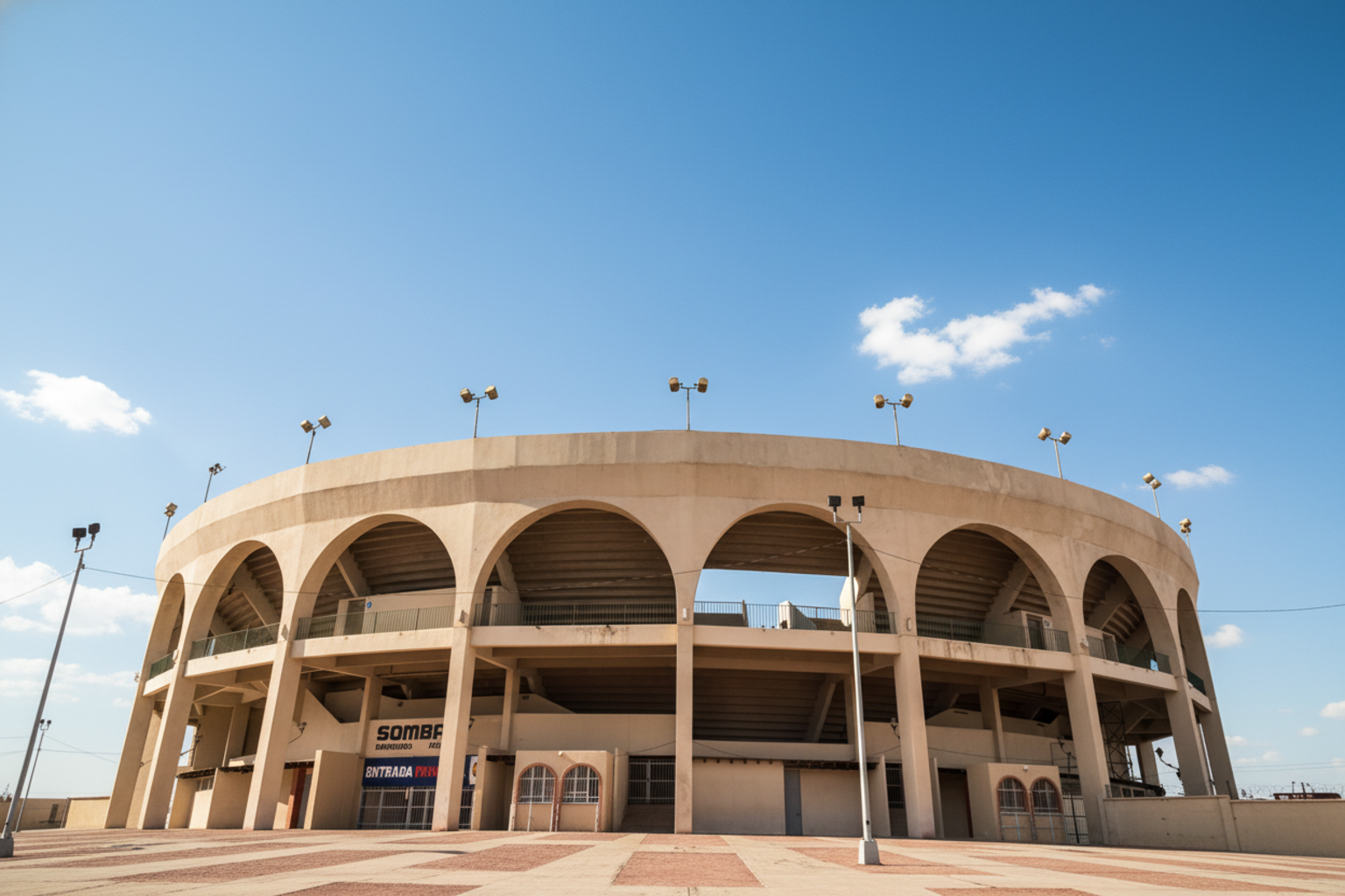 Plaza de Toros Calafia - El coloso del Centro Cívico - Coso taurino desde 1975 Vista de Plaza de Toros Calafia en Mexicali - Espacio