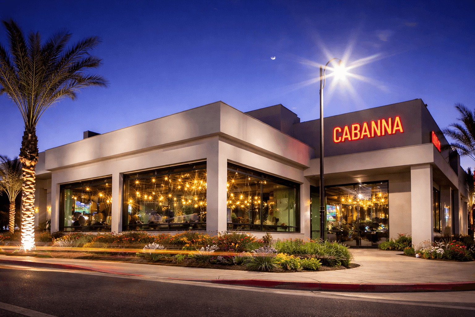 Cabanna Restaurant - Ambiente lounge-playa con mariscos del Pacífico en Plaza La Gran Vía, Mexicali